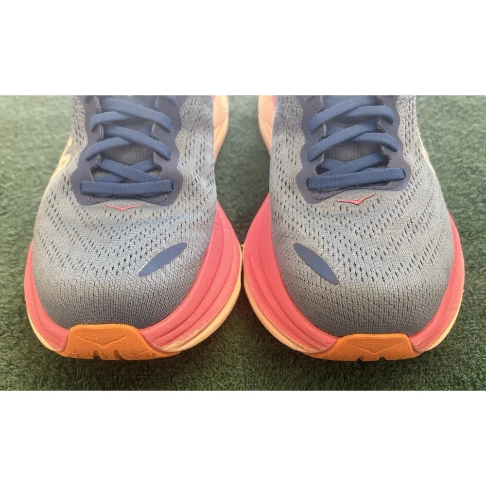 Hoka One One Bondi 8 Coastal Sky All Aboard Running Shoes Womens Size 9.5B - Picture 4 of 7